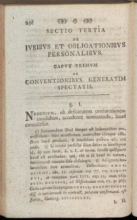 Sectio Tretia De Ivribvs Et Obligationibvs Personalibvs