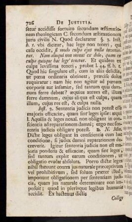 726-729, Articulus II. Inst. 2. Sententia judicis non potest esse majoris ...