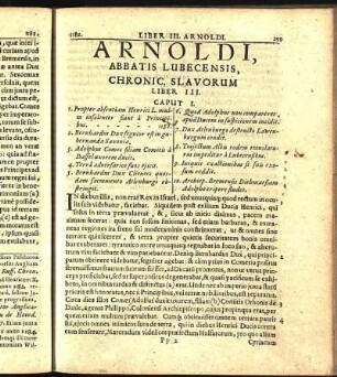 Arnoldi, Abbatis Lubecensis, Chronic. Slavorum Liber III.