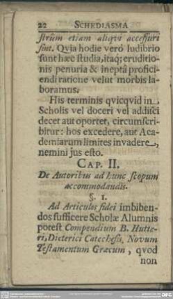 Cap. II. De Autoribus ad hunc scopum accommodandis
