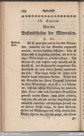 IX. Capitel. Von den Bestandtheilen der Mineralien