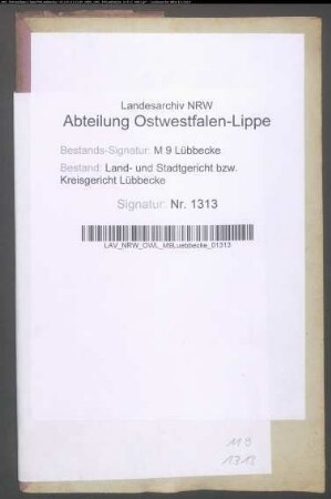 Erblasser: Wiegmann gt. Gretkop, Christian Heinrich: