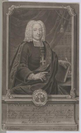 Bildnis des Ioannes Laurentius von Moshemius