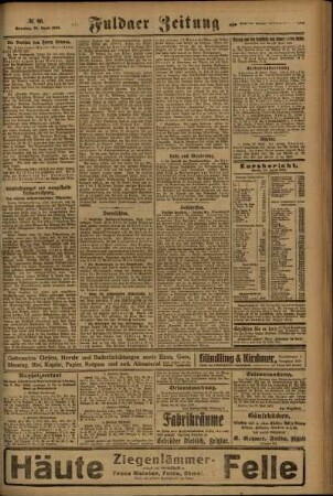 Zweite Ausgabe vom Sonntag, den 29. April 1923.