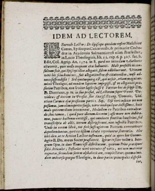 Idem Ad Lectorem.