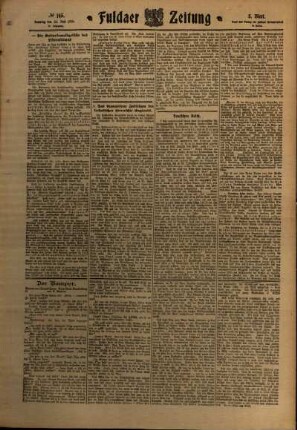Dritte Ausgabe vom Samstag, den 25. Juni 1910.
