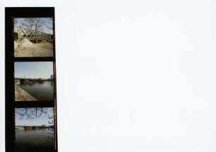 Friedensbrücke - Behelfsbrücke, Frankfurt am Main, 1992