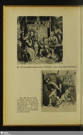 38. Holzschnitt aus J. P. Hebels „Alemannischen Gedichten“