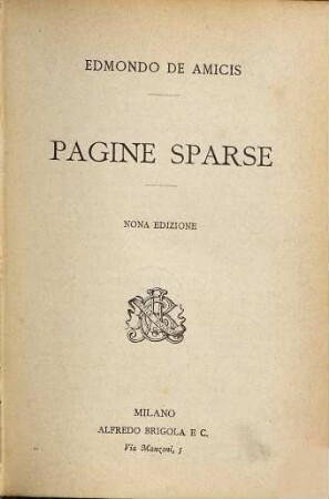 Pagine sparse