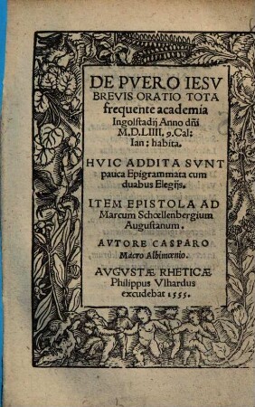 Casp. Macri De puero Iesu brevis oratio