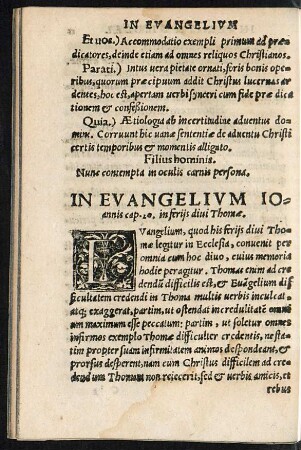 In Evangelium Ioannis cap. 20. in feriis divi Thomae.