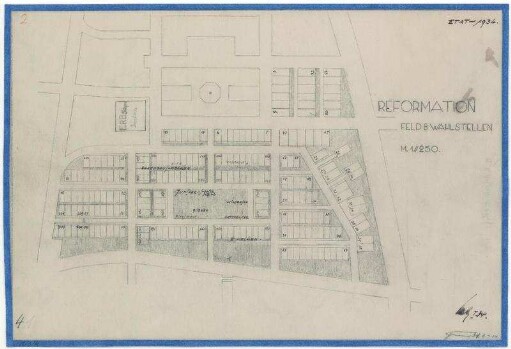 Belegungspläne Reformation (Originale) Südwestkirchhof Stahnsdorf - Feld 8 Wahlstellen