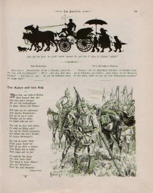 "Im Zweifel" "Der Reiter und sein Roß"