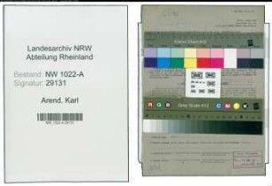 Entnazifizierung Karl Arend , geb. 05.04.1898 (Bankbeamter)