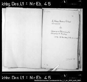 Überlassung des Dr. Conerding an Herzog Friedrich Ulrich von Braunschweig-Lüneburg