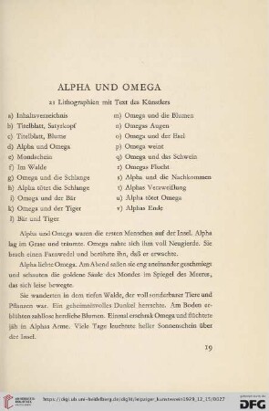 Alpha und Omega