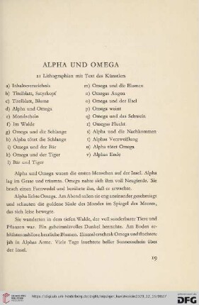 Alpha und Omega