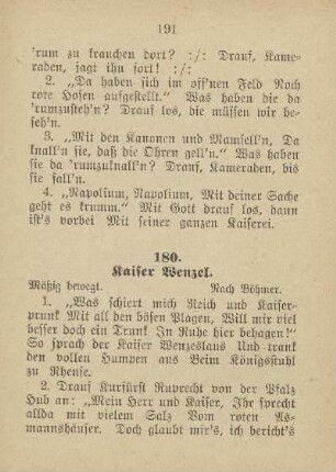 180. Kaiser Wenzel