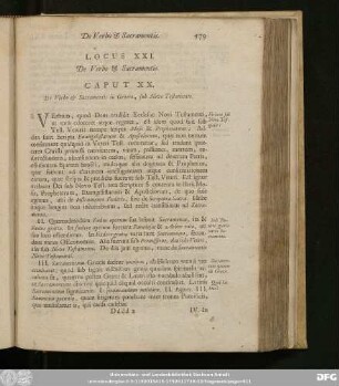 Caput XX. De Verbo & Sacramentis in Genere, sub Novo Testamento.
