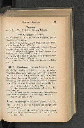 3714. Serius (Jacobus)