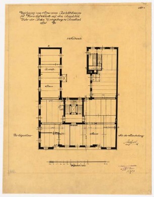 Kunsthandlung Eduard Schulte, Berlin: Grundriss 2.OG 1:100