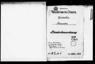 Handhabung verschiedener baupolizeilicher Vorschriften (Normalia)