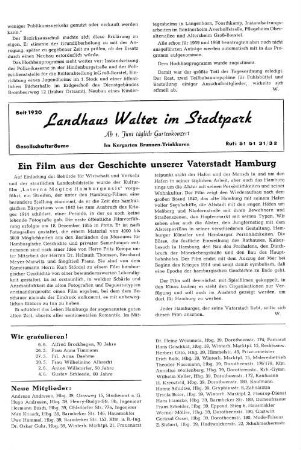 Ein Fim aus der Geschichte unserer Vaterstadt Hamburg