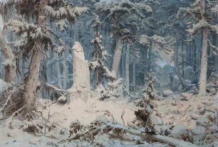 Verschneiter Wald
