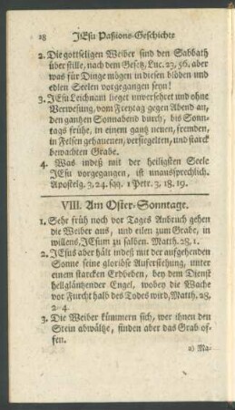 VIII. Am Oster-Sonntage