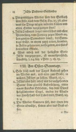 VIII. Am Oster-Sonntage