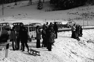 Schauinsland: Wintersportler am Schauinsland