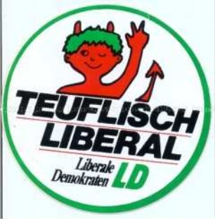 Aufkleber der Liberalen (Bundestagswahl 1983?)