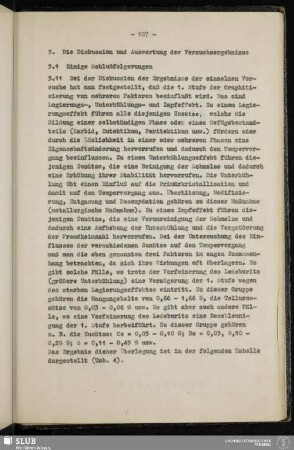 5. Die Diskussion und Auswertung der Versuchsergebnisse