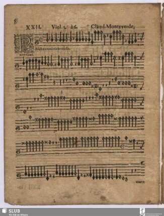 XXII. Monteverdi, Claudio: Pascha concelebranda