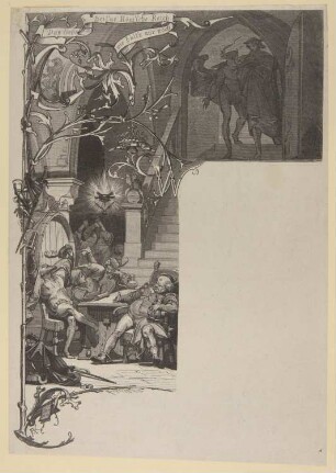 Mephisto führt Faust in Auerbachs Keller