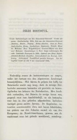 Derde hoofdstuk. Groote beslommeringen van den Gouverneur-Generaal ...