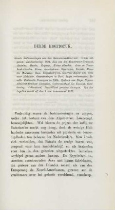 Derde hoofdstuk. Groote beslommeringen van den Gouverneur-Generaal ...