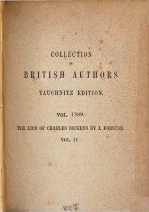 The life of Charles Dickens, 4