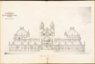 Öffentliches Bad, Berlin Schinkelwettbewerb 1893: Ansicht von S 1:200