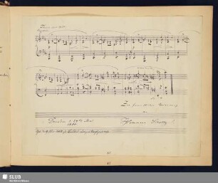 Scholtz, Herrmann; 1880 [Noten- und Texteintrag]