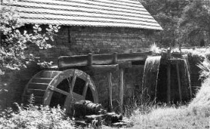 Wittichenau. Schowtschickmühle, Wasserrad