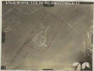 Infanterie-Übungswerk westlich Augsburg mit Judenfriedhof und Friedhof Pfersee (1500 m)