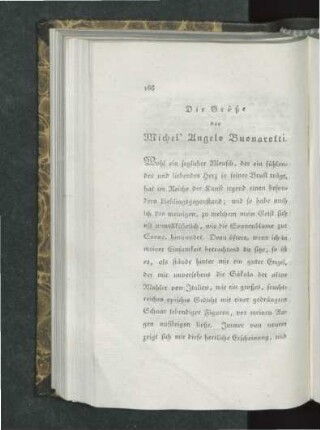 Die Größe des Michel' Angelo Buonarotti