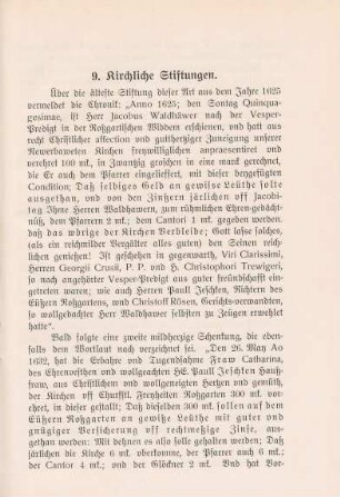 9. Kirchliche Stiftungen