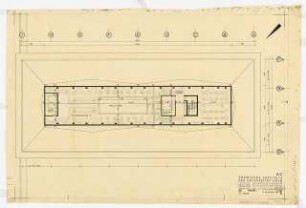 Chemische Institute der Universität Köln: Anorganische Chemie, Grunriss Dachgeschoss, 1:100