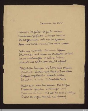 Stimmen im strom : [SW III: H14]; [SW III, S. 99/147-148]