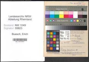 Entnazifizierung Erich Buesch , geb. 15.04.1897 (Arzt)
