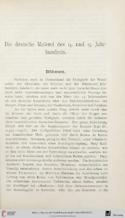 Die deutsche Malerei des 14. und 15. Jahrhunderts