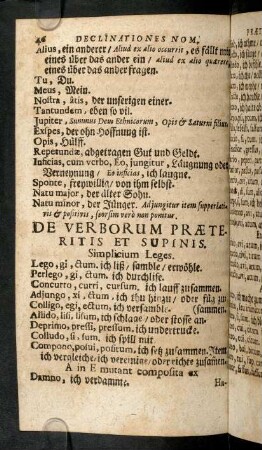 46-72, De Verborum Praeteritis Et Supinis
