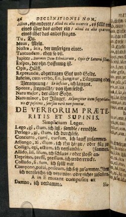 46-72, De Verborum Praeteritis Et Supinis